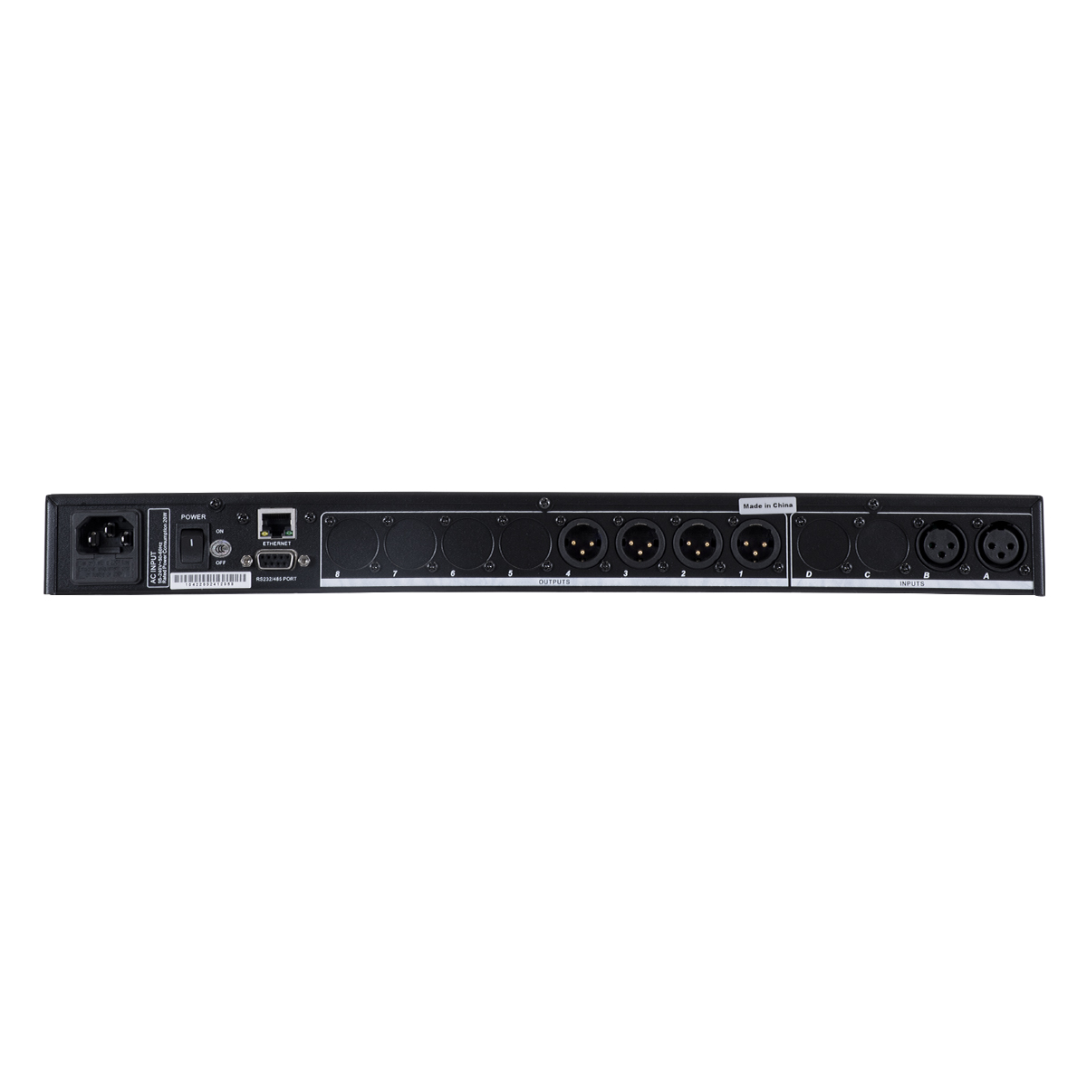 GloboStar® FDB US2403 98020 Audio Processor - Επαγγελματικός Επεξεργαστής Ήχου 2in & 4out - 32-bit DSP SHARC Processor - Frequency Response 20Hz-20Khz DR115DBu - AC 220V/50-60Hz - IP20 - Μαύρο - Μ48.2 x Π20.5 x Υ4.4cm