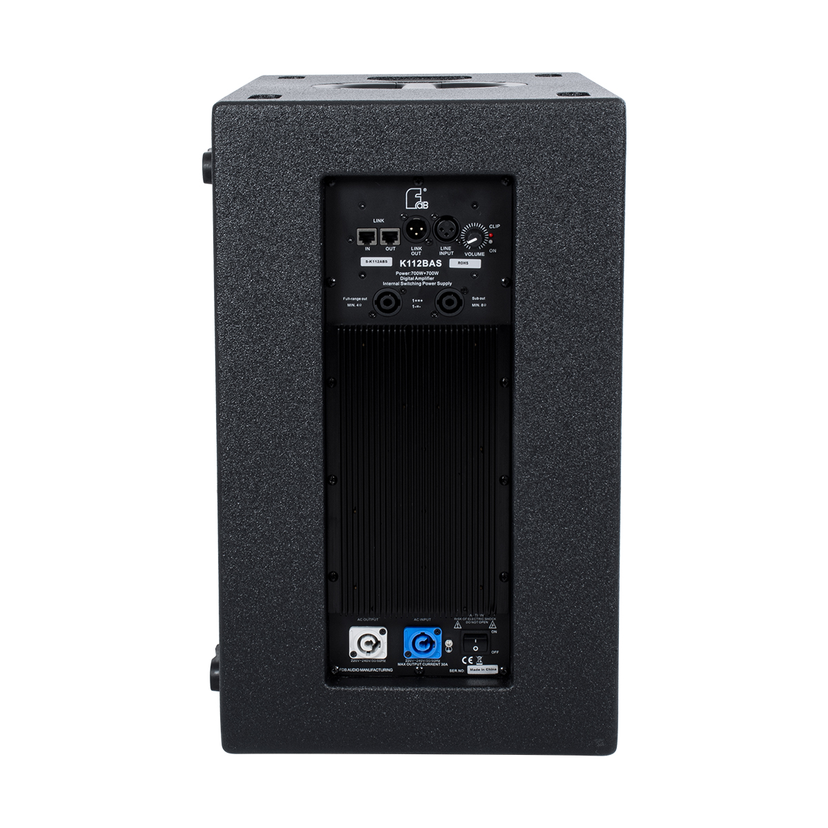 GloboStar® FDB K112BAS 98025 PA Speaker - Ενεργό Αυτοενισχυόμενο Subwoofer Column Επιδαπέδιο με Ψηφιακό Ενισχυτή FA2.36 AC 220V/50-60Hz - 300W RMS/8Ω + 600W RMS/8Ω (1400W Peak) - 1 x 12" Inches LF - IP20 - Μαύρο - Μ32.5 x Π51.5 x Υ53.5cm - Ζεύγος