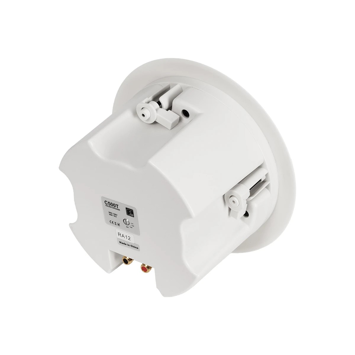 GLOBOSTAR® FDB C500T 98032 Χωνευτό Παθητικό Ηχείο Εγκαταστάσεων με Μετασχηματιστή 100V & 8Ω - 30W RMS (60W Peak) - 1 x 5.25" Inches LF & 1 x 1" Inches HF - IP20 - Λευκό - Μ21.3 x Π21.3 x Υ12.8cm / Q17.5 x 11.4cm - 2 Χρόνια Εγγύηση