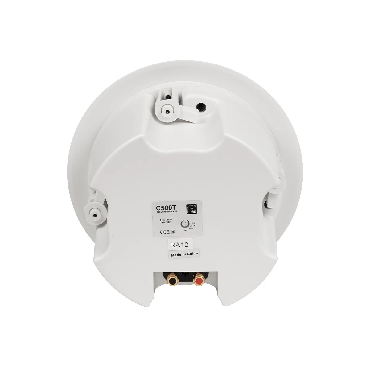GLOBOSTAR® FDB C500T 98032 Χωνευτό Παθητικό Ηχείο Εγκαταστάσεων με Μετασχηματιστή 100V & 8Ω - 30W RMS (60W Peak) - 1 x 5.25" Inches LF & 1 x 1" Inches HF - IP20 - Λευκό - Μ21.3 x Π21.3 x Υ12.8cm / Q17.5 x 11.4cm - 2 Χρόνια Εγγύηση