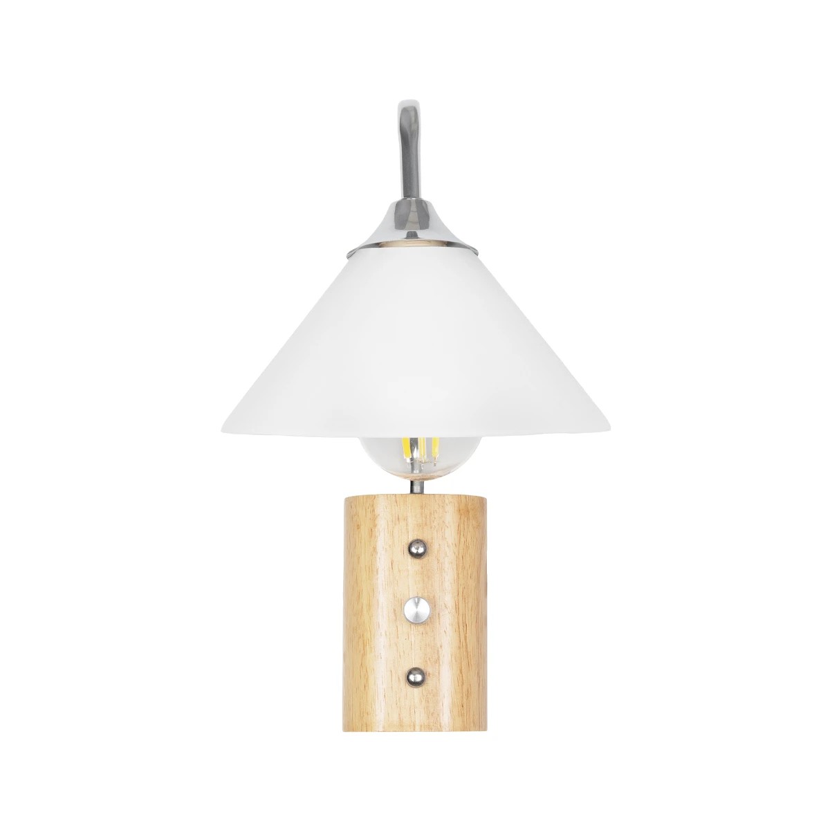 GLOBOSTAR® ALESSIA 999-0179 Μοντέρνο Φωτιστικό Τοίχου - Απλίκα με Ντουί 1 x E27 AC 220-240V IP20 - Μπεζ & Ασημί - Μ18 x Π26 x Υ29cm