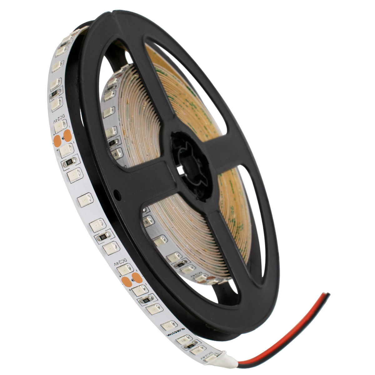 GLOBOSTAR® LUXA 70234 Ταινία LED 8W/m 640lm/m 120° DC 24V IP20 120 x SMD2835 Chip/m Κόκκινο Dimmable - Sanan SMD Chip - Μ500 x Π0.8 x Υ0.2cm - Ρολό 5 Μέτρων - 5 Χρόνια Εγγύηση