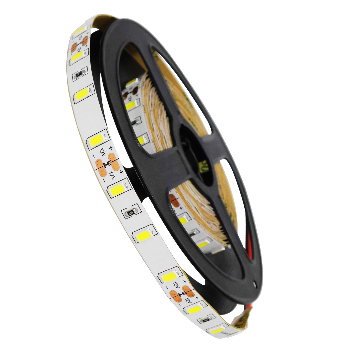 GloboStar® 70030 Ταινία LED SMD 5730 5m 20W/m 60LED/m 1500lm/m 120° DC 12V IP20 Ψυχρό Λευκό 6000K - 5 Χρόνια Εγγύηση
