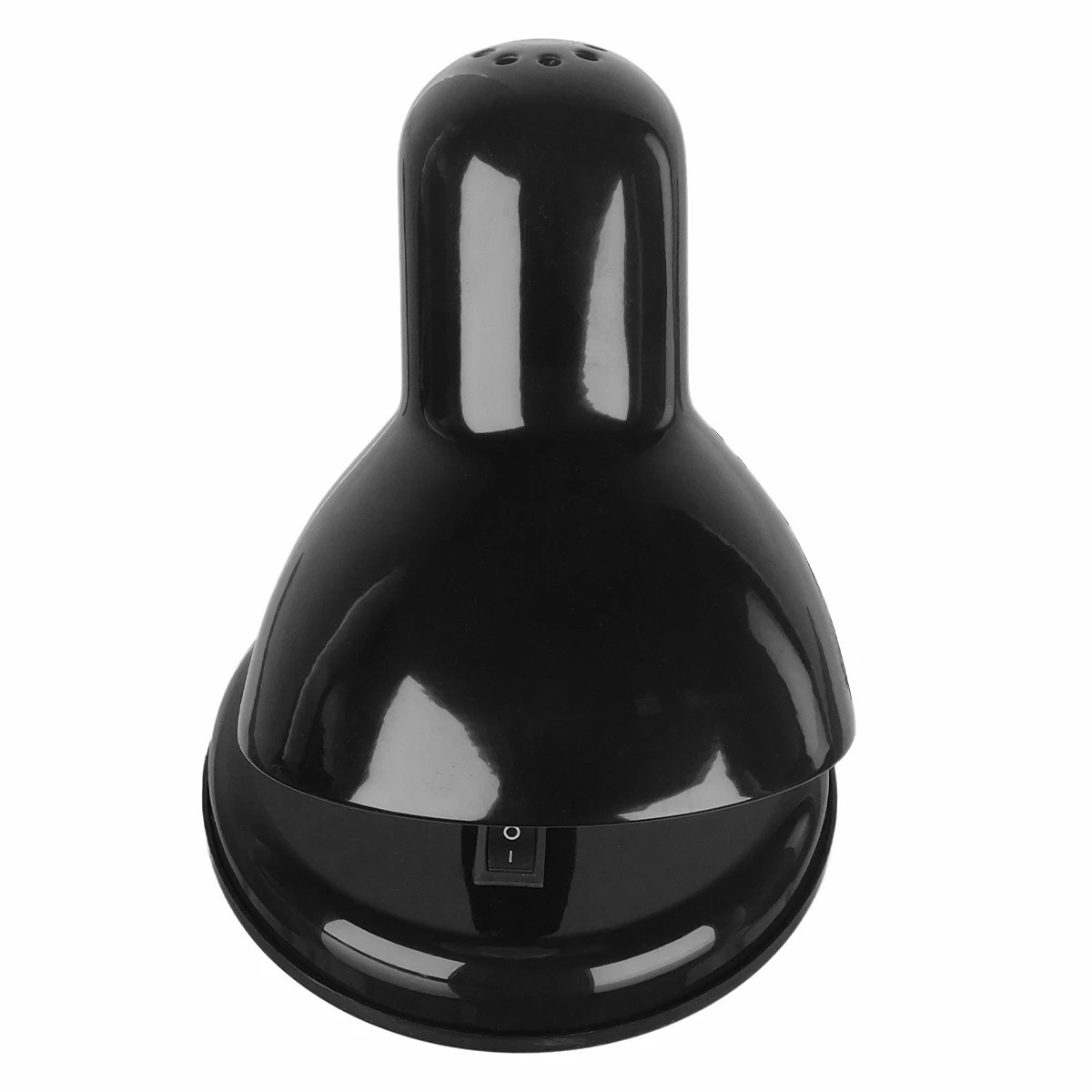 GLOBOSTAR® STUDENT GLB-102-0007 Μοντέρνο Επιτραπέζιο Φωτιστικό Πορτατίφ με Ντουί 1 x E27 AC 220-240V IP20 - Μαύρο - Μ14 x Π14 x Υ32cm