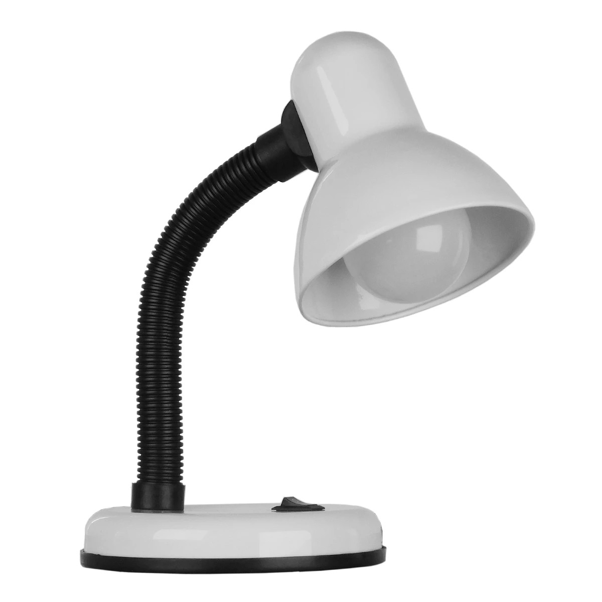 GLOBOSTAR® STUDENT GLB-102-0008 Μοντέρνο Επιτραπέζιο Φωτιστικό Πορτατίφ με Ντουί 1 x E27 AC 220-240V IP20 - Λευκό & Μαύρο - Μ14 x Π14 x Υ32cm
