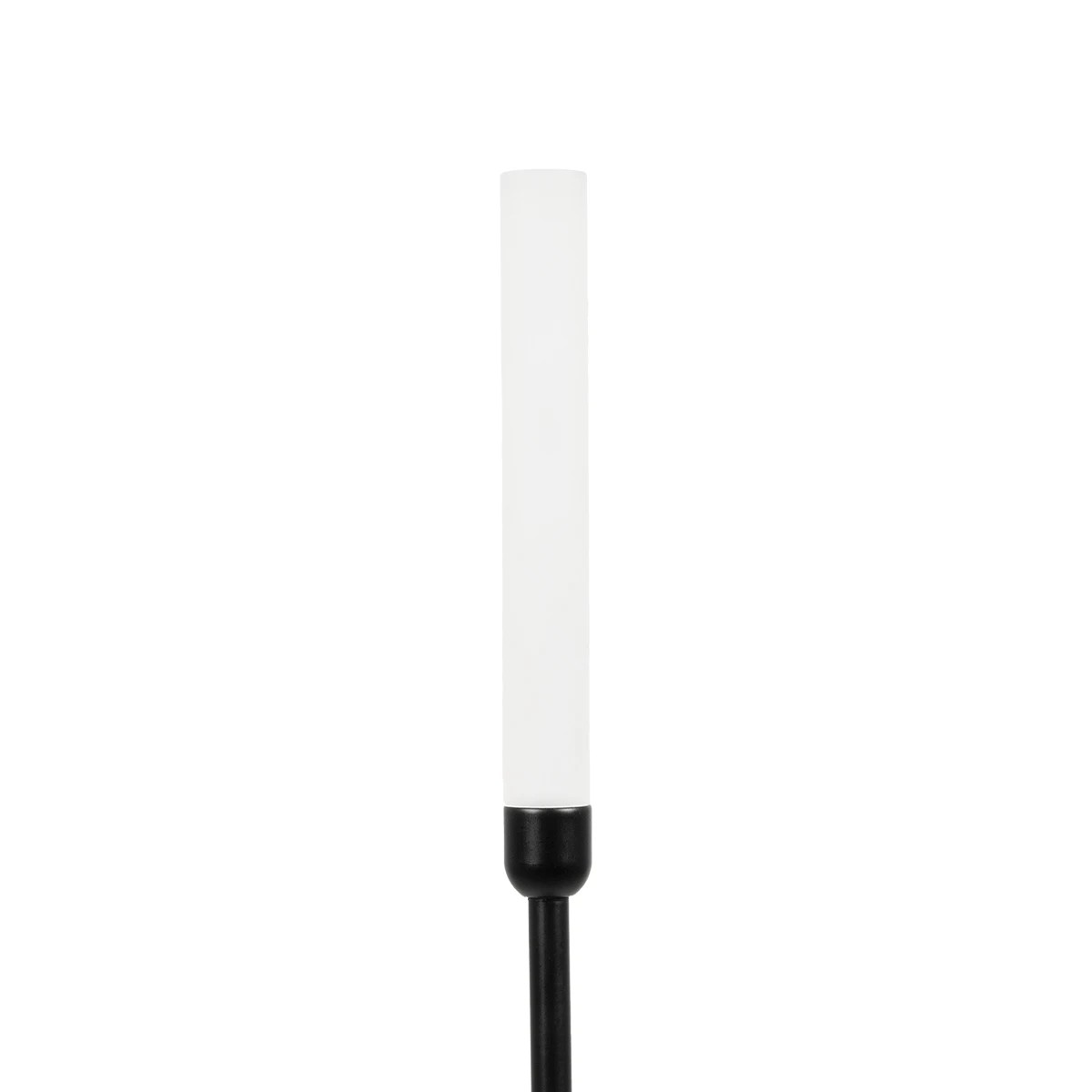 GLOBOSTAR® REED GLB-103-0006 Φωτιστικό Κολωνάκι Κήπου με Καρφωτή Βάση LED 2W 180lm 360° DC 24V Αδιάβροχο IP65 Θερμό Λευκό 2700K - Sanan SMD Chip - Μαύρο Ματ - Μ2 x Π2 x Υ100cm - 3 Χρόνια Εγγύηση