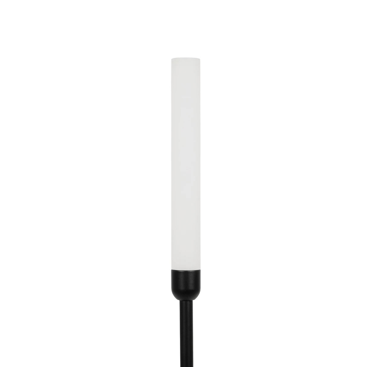 GLOBOSTAR® REED GLB-103-0007 Φωτιστικό Κολωνάκι Κήπου με Καρφωτή Βάση LED 2W 180lm 360° DC 24V Αδιάβροχο IP65 Θερμό Λευκό 2700K - Sanan SMD Chip - Μαύρο Ματ - Μ2 x Π2 x Υ80cm - 3 Χρόνια Εγγύηση
