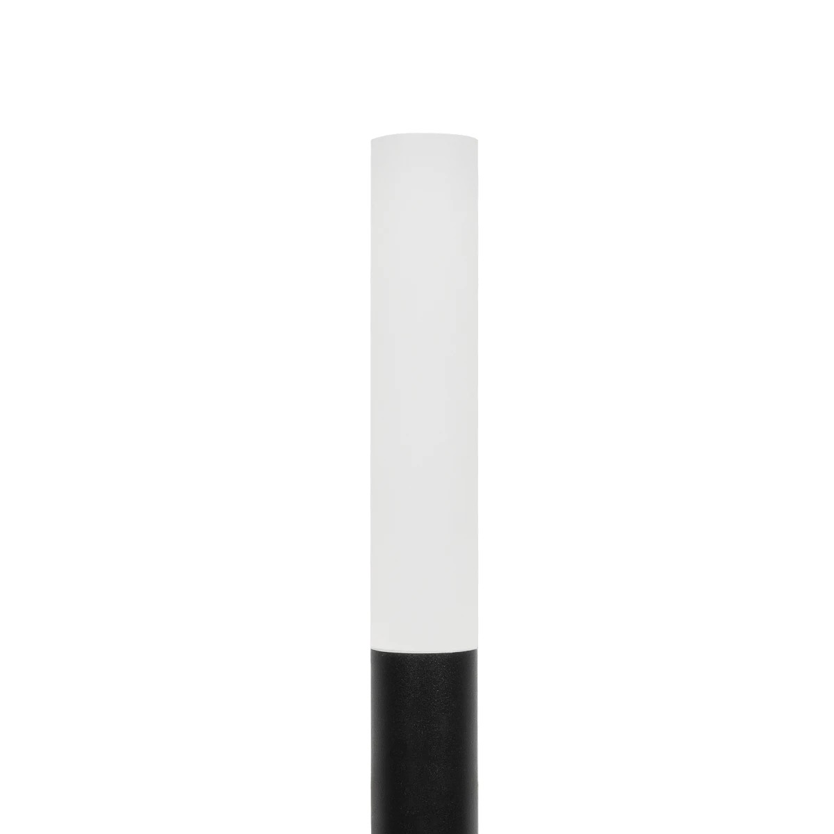GLOBOSTAR® REED GLB-103-0008 Φωτιστικό Κολωνάκι Κήπου με Καρφωτή Βάση LED 5W 450lm 360° DC 24V Αδιάβροχο IP65 Θερμό Λευκό 2700K - Sanan SMD Chip - Μαύρο Ματ - Μ3 x Π3 x Υ65cm - 3 Χρόνια Εγγύηση