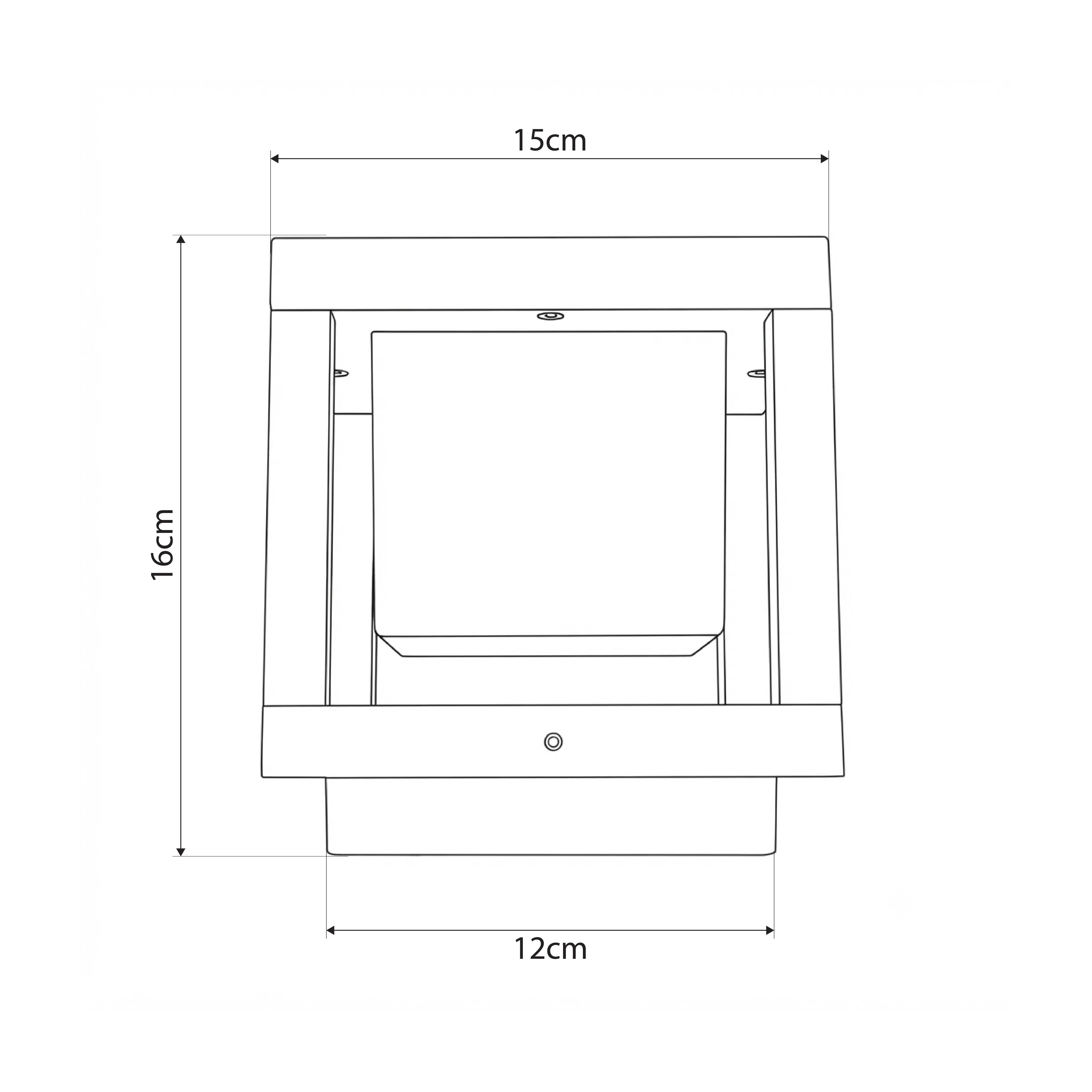 GLOBOSTAR® PRISM GLB-103-0017 Φωτιστικό Κολωνάκι Κήπου LED 10W 900lm 90° AC 220-240V Αδιάβροχο IP65 Θερμό Λευκό 2700K - Sanan SMD Chip - Μαύρο Ματ - Μ15 x Π15 x Υ16cm - 3 Χρόνια Εγγύηση