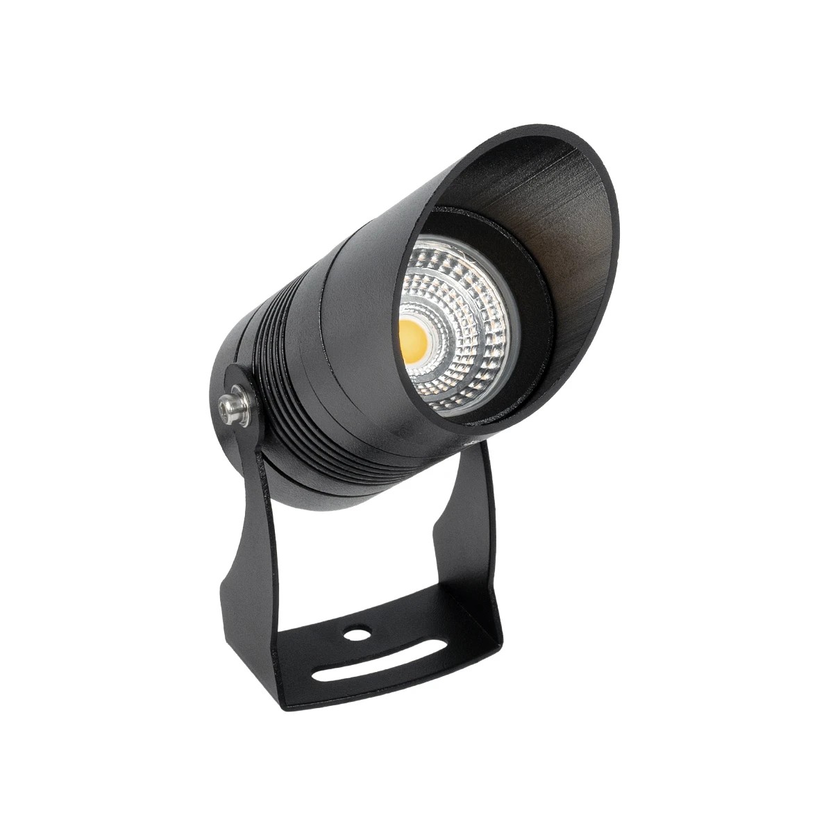 GLOBOSTAR® GARDO GLB-103-0025 Φωτιστικό Σποτ για Φυτά - Δέντρα με Βάση Κήπου / Καρφωτό LED 10W 900lm 24° DC 24V Αδιάβροχο IP65 Θερμό Λευκό 2700K - Sanan SMD Chip - Μαύρο Ματ - Μ5 x Π5 x Υ18cm - 3 Χρόνια Εγγύηση