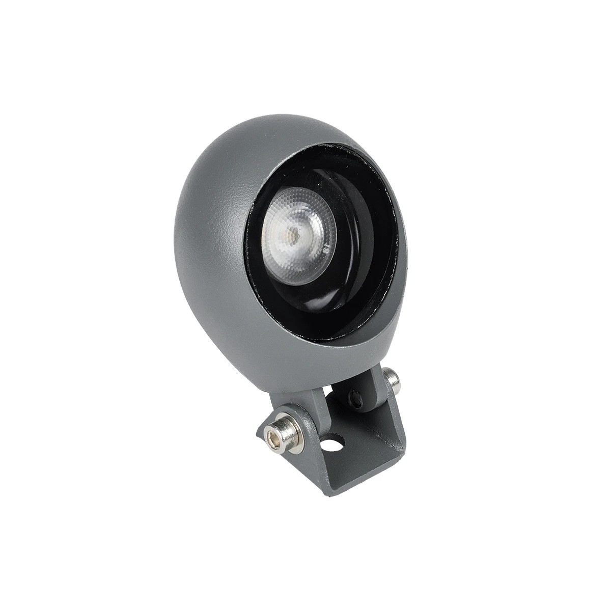 GLOBOSTAR® GARDIS GLB-103-0027 Φωτιστικό Σποτ για Φυτά - Δέντρα με Βάση Κήπου / Καρφωτό LED 3W 270lm 24° DC 24V Αδιάβροχο IP65 Θερμό Λευκό 2700K - Sanan SMD Chip - Γκρι Ανθρακί Ματ - Μ4.5 x Π4 x Υ7cm - 3 Χρόνια Εγγύηση