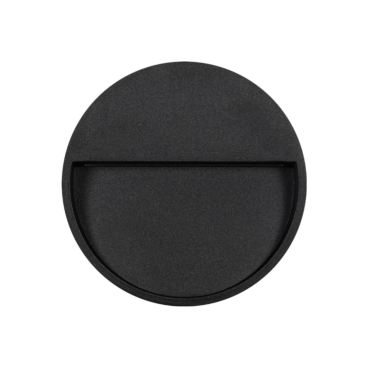 GLOBOSTAR® STEPINI GLB-103-0034 Φωτιστικό Σκαλοπατιού / Διαδρόμου LED 3W 270lm 45° AC 220-240V Αδιάβροχο IP65 Θερμό Λευκό 2700K - Sanan SMD Chip - Μαύρο Ματ - Μ12 x Π3 x Υ12cm - 3 Χρόνια Εγγύηση
