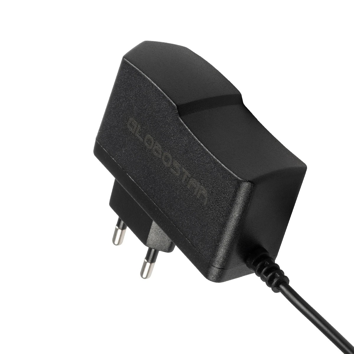 GLOBOSTAR® VOLTIX GLB-107-0001 Τροφοδοτικό/Μετασχηματιστής Class II SELV 12W 1A AC 220-240V σε DC 12V IP20 - Μαύρο Ματ - Μ7.3 x Π4 x Υ2.8cm - 3 Χρόνια Εγγύηση