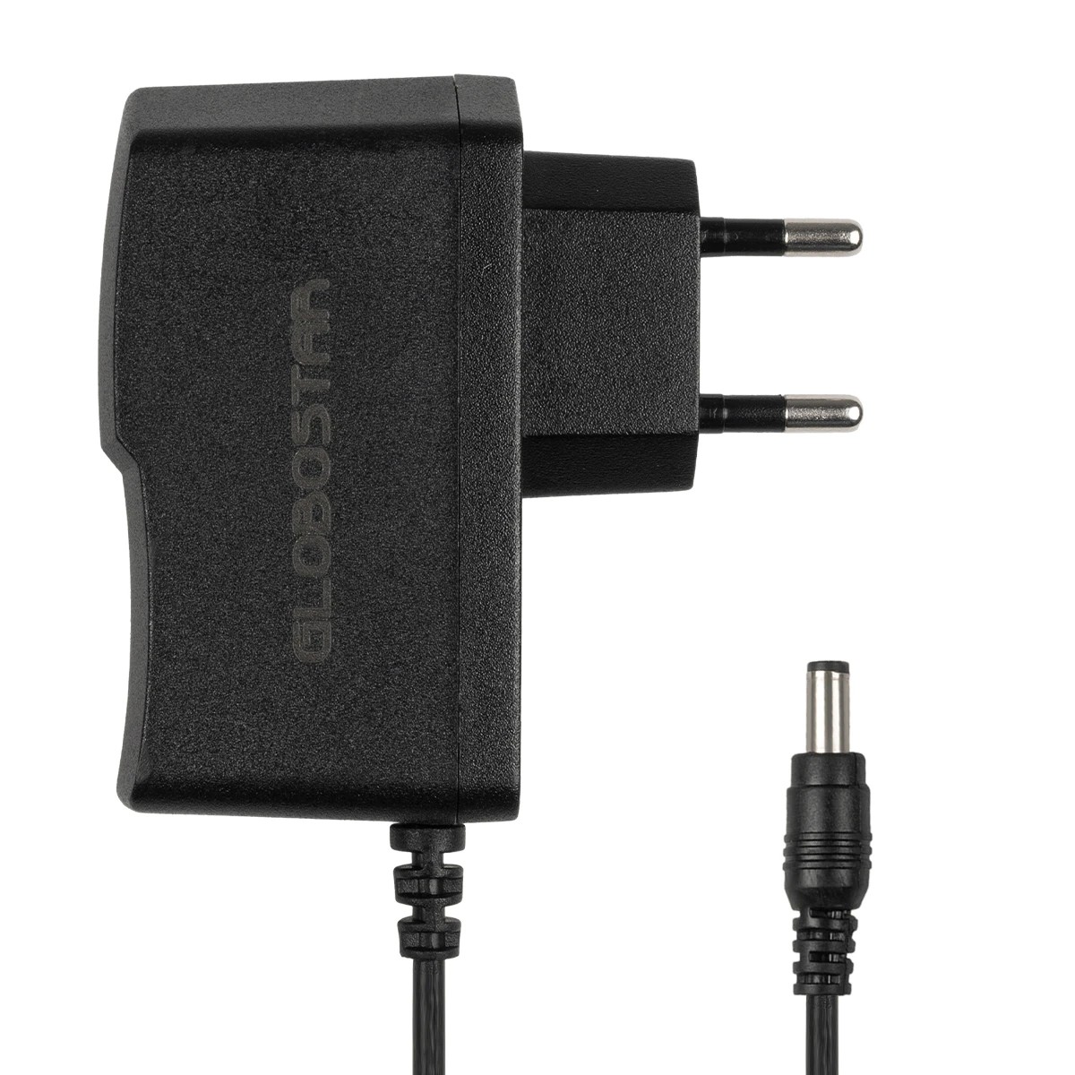 GLOBOSTAR® VOLTIX GLB-107-0001 Τροφοδοτικό/Μετασχηματιστής Class II SELV 12W 1A AC 220-240V σε DC 12V IP20 - Μαύρο Ματ - Μ7.3 x Π4 x Υ2.8cm - 3 Χρόνια Εγγύηση