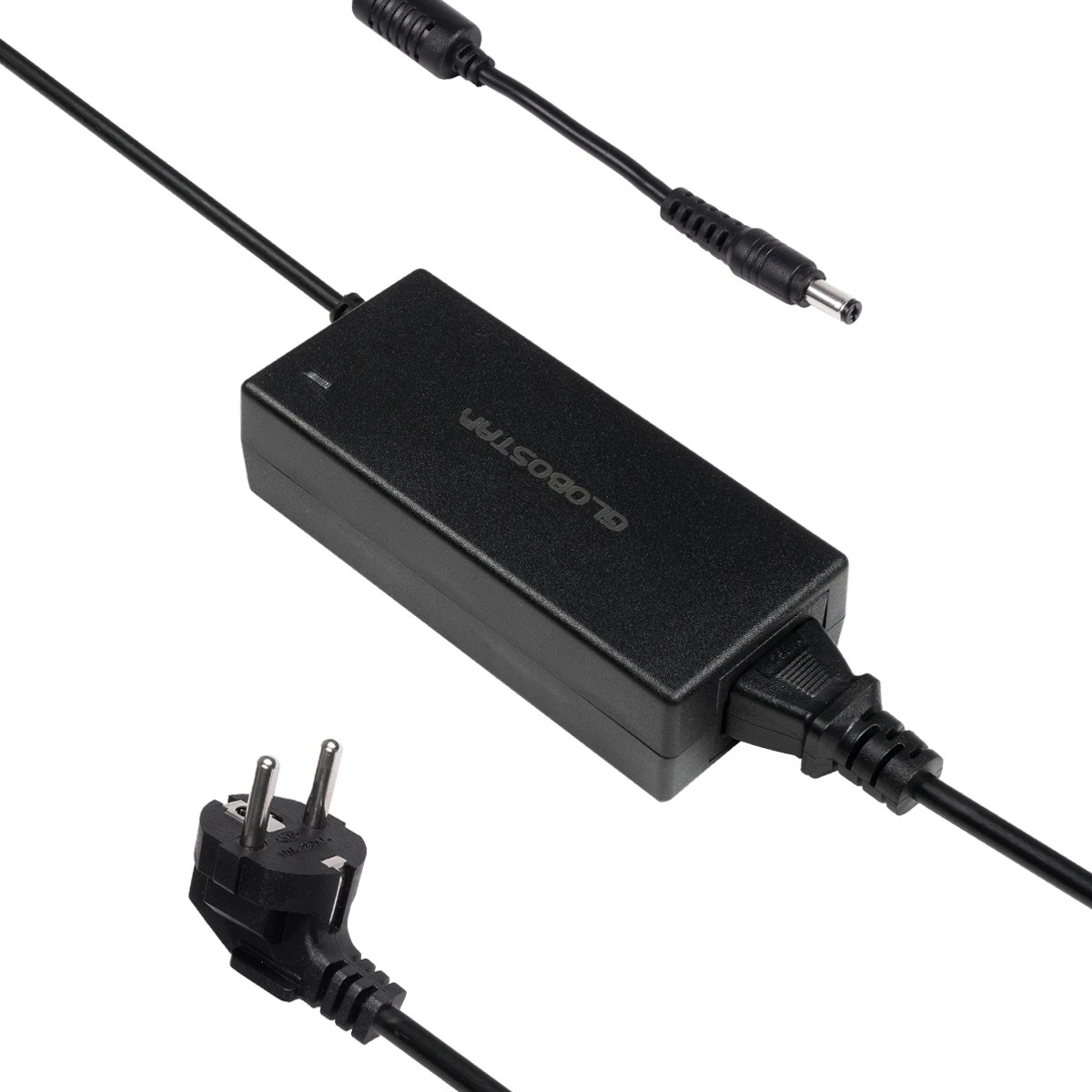 GLOBOSTAR® VOLTIX GLB-107-0003 Τροφοδοτικό/Μετασχηματιστής Class II SELV 60W 5A AC 220-240V σε DC 12V IP20 - Μαύρο Ματ - Μ11.5 x Π5 x Υ3.2cm - 3 Χρόνια Εγγύηση