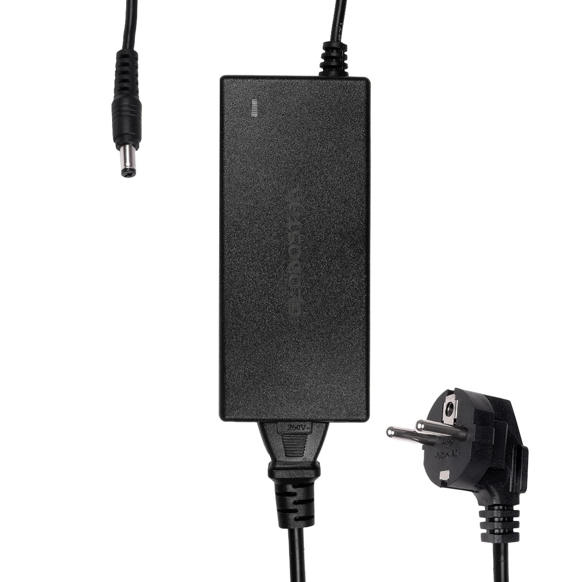 GLOBOSTAR® VOLTIX GLB-107-0003 Τροφοδοτικό/Μετασχηματιστής Class II SELV 60W 5A AC 220-240V σε DC 12V IP20 - Μαύρο Ματ - Μ11.5 x Π5 x Υ3.2cm - 3 Χρόνια Εγγύηση