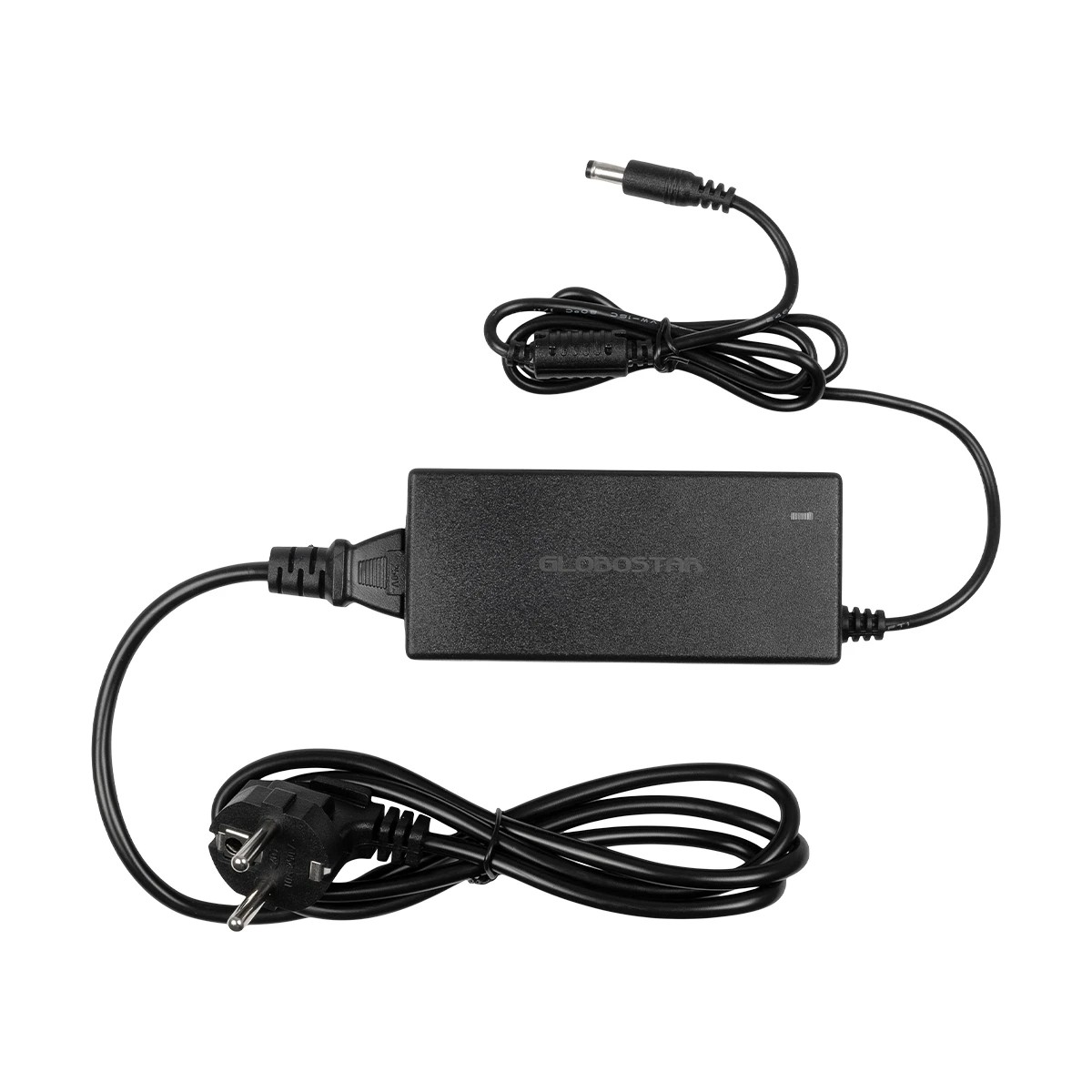 GLOBOSTAR® VOLTIX GLB-107-0003 Τροφοδοτικό/Μετασχηματιστής Class II SELV 60W 5A AC 220-240V σε DC 12V IP20 - Μαύρο Ματ - Μ11.5 x Π5 x Υ3.2cm - 3 Χρόνια Εγγύηση