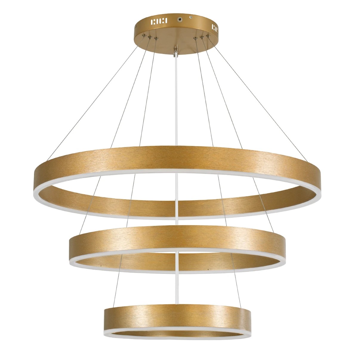 kelvo® VENOM KLV-101-0201-V2 Κρεμαστό Φωτιστικό Οροφής LED 120W 12000lm 120° AC 220-240V IP20 Ρυθμιζόμενο Λευκό CCT με Χειριστήριο από 2700K έως 6000K Dimmable - Lumileds SMD Chip - Χρυσό Πλατίνα - Μ80 x Π80 x Υ80cm - 3 Χρόνια Εγγύηση
